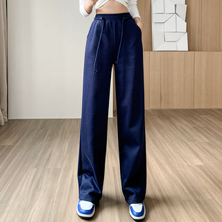 Women's Fall Winter Fashion Drawstring Loose Casual Pants - Phosgene