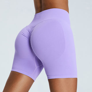 Seamless Yoga Shorts Women's Three-point High Waist - Phosgene