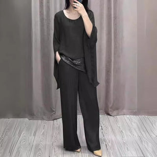 Shoulder Short-sleeved Trousers Casual Suit Phosgene