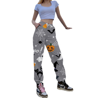 Printed Loose Tappered Sports Pants Fashion - Phosgene