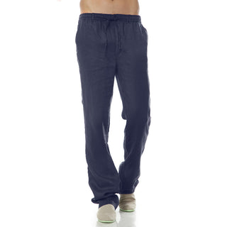 Men's Thin Casual Elastic Waist Linen Pant Phosgene