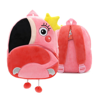 Cute Plush Backpacks Kindergarten Cartoon School Bags Children Animal Toys Bag - Phosgene