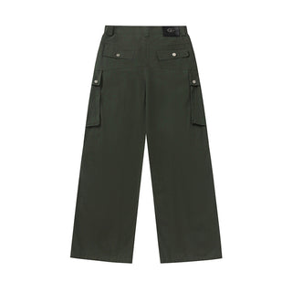 Men's Solid Color Loose Straight Pants Phosgene