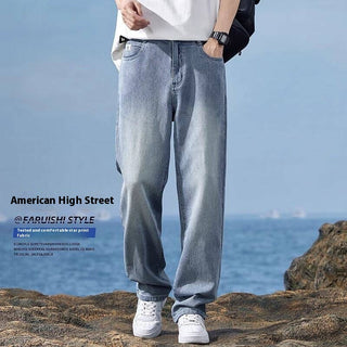 Straight Men's Loose Thin American Long Pants Phosgene