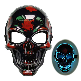 Halloween Skeleton Mask LED Glow Scary Mask - Phosgene