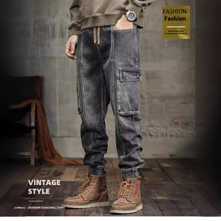 American Retro Ankle-tied Jeans Men Phosgene