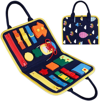 New Busy Book Children's Busy Board Dressing And Buttoning Learning Baby Early Education Preschool Sensory Learning Toy - Phosgene