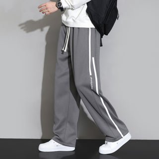 Sweatpants Men's Straight Casual Trousers Loose Wide Leg Sports Pants - Phosgene