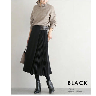 Autumn And Winter Design Sense Niche Pleated Skirt For Women - Phosgene