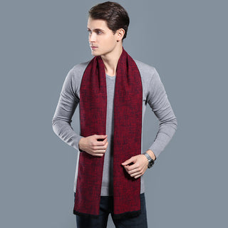 Simple Plaid Warm Keeping Artificial Cashmere Scarf - Phosgene