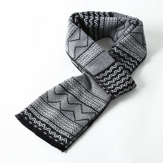 Simple Plaid Warm Keeping Artificial Cashmere Scarf - Phosgene