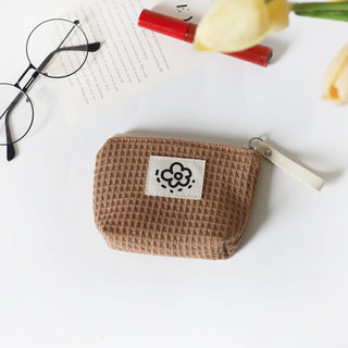 Women's Cute Simple Waffle Storage Bag - Phosgene