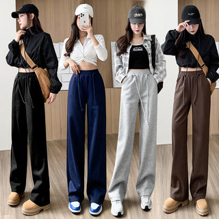 Women's Fall Winter Fashion Drawstring Loose Casual Pants - Phosgene