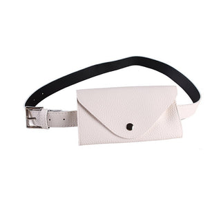 Litchi Pattern Mobile Phone Waist Bag Belt Type - Phosgene