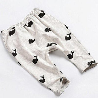 Whale Print Joggers - Phosgene