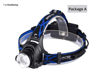 USB Charging Built-in Smart Sensor Head-mounted Outdoor Fishing Headlight - Phosgene