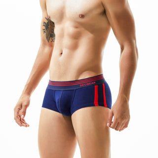 Men's Underwear Low Waist Cotton Boxer Briefs - Phosgene