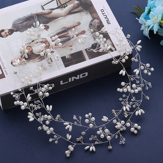 Wedding Hair Accessories Crystal Pearl Hair Accessories - Phosgene