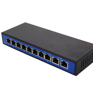 8+2 power 10 port 100M POE switch wireless AP 48V external power supply - Phosgene