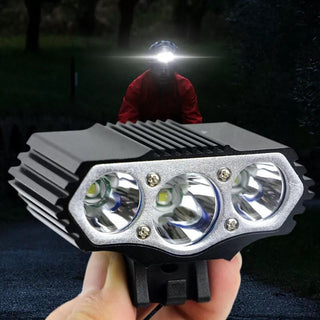 F3 light USB bicycle headlights 3 t6 mountain bike rechargeable light LED lights professional riding bike lights - Phosgene