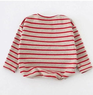 Fashion Striped Print Kids Baby Girls Clothes Cotton Long Sleeve T Shirts For Children Girls Autumn Spring Baby Clothing - Phosgene