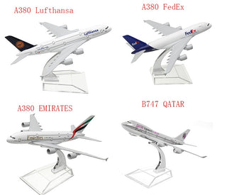 Civil Aviation Aircraft Model Alloy International Airbus Model Simulation Office Aircraft Model Decoration - Phosgene