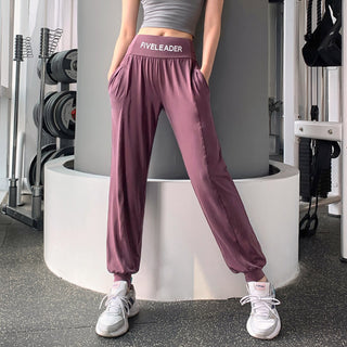 Waist seal lettering sports trousers - Phosgene