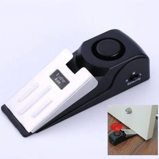 120db door stop alarm Security System Home Wedge Shaped Stopper Alert Security System Door Stop Alarm Block Blocking System Phosgene