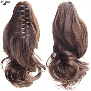 Long Wave Ponytail Wrap Around Ponytail Clip In Hair Headwear Gray Hairpiece Natural Extensions - Phosgene