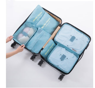 Durable Waterproof Nylon Packing Cube Travel Organizer Bag - Phosgene