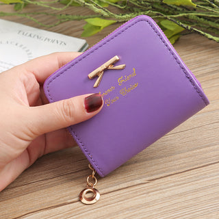 Women's Zipper Short Coin Purse Phosgene