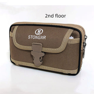 Oxford Cloth Waterproof Snap Phone Bag - Phosgene