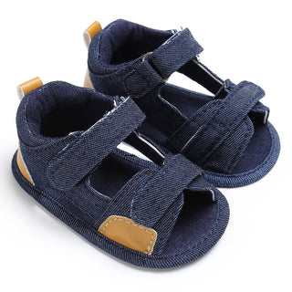 Denim baby Velcro sandals toddler shoes baby shoes - Phosgene