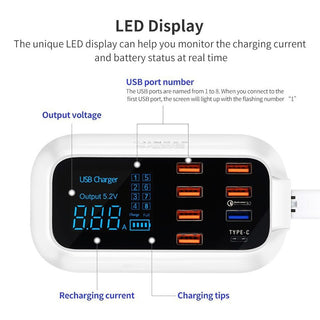 Quick Charge 3.0 Ordinary Smart USB Charger Station - Phosgene