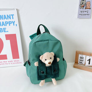 Cartoon Cute Little Bear Kindergarten School Bag - Phosgene