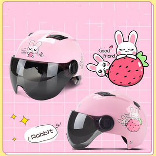 Winter Warm Battery Car Helmet Cute Korean Helmet - Phosgene