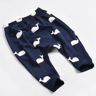 Whale Print Joggers - Phosgene