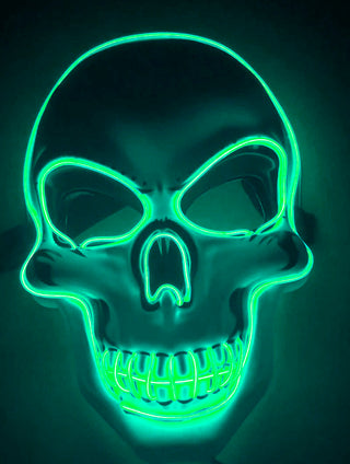 Halloween Skeleton Mask LED Glow Scary Mask - Phosgene