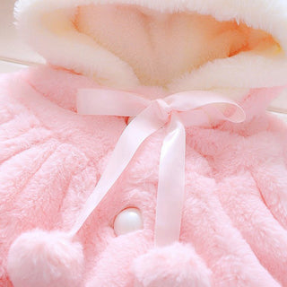 Samantha Rabbit Hood Coat - Phosgene