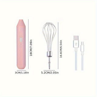 Hand-held Electric Whisk Household Baking Cake Egg White Whisk Small Straight Handle Whisk Wireless Whisk Phosgene