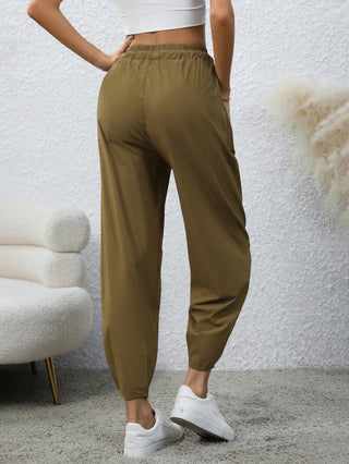 Women's Drawstring Pocket Fashion Loose Casual Pants - Phosgene