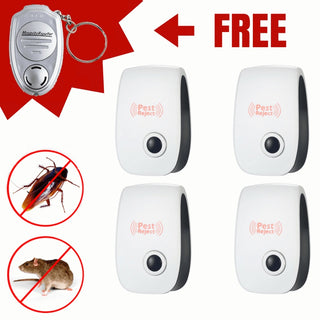 Electronic Ultrasonic Healthy Rechargeble Anti Mosquito Insect Pest Reject Mouse Repellent Repeller Practical Home EUUS Plug Phosgene