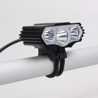 F3 light USB bicycle headlights 3 t6 mountain bike rechargeable light LED lights professional riding bike lights - Phosgene