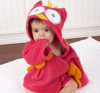 Cartoon Cute Animal Modeling Baby Bath Towels Baby Bathrobes Cotton Children's Bathrobes Baby Hooded - Phosgene