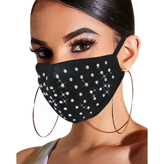 Spring and Summer New Hot Rhinestone Jewelry Masks - Phosgene