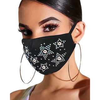 Spring and Summer New Hot Rhinestone Jewelry Masks - Phosgene