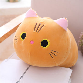 Large Size Cartoon Cat Plush Toys Stuffed Cloth Doll Long Animal Pillow Cushion - Phosgene