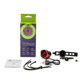 Usb Rechargeable Bicycle Tail Light Sensor Light - Phosgene