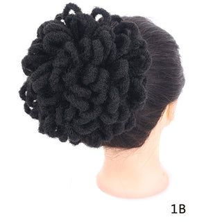 African Wig Bun Hair Bag Drawstring Dreadlocks Afro Hair Bag - Phosgene