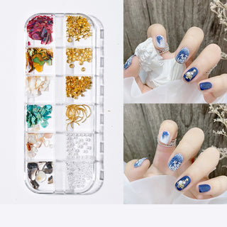 Pearl Butterfly Nail Patch Nail Art Jewelry Set - Phosgene